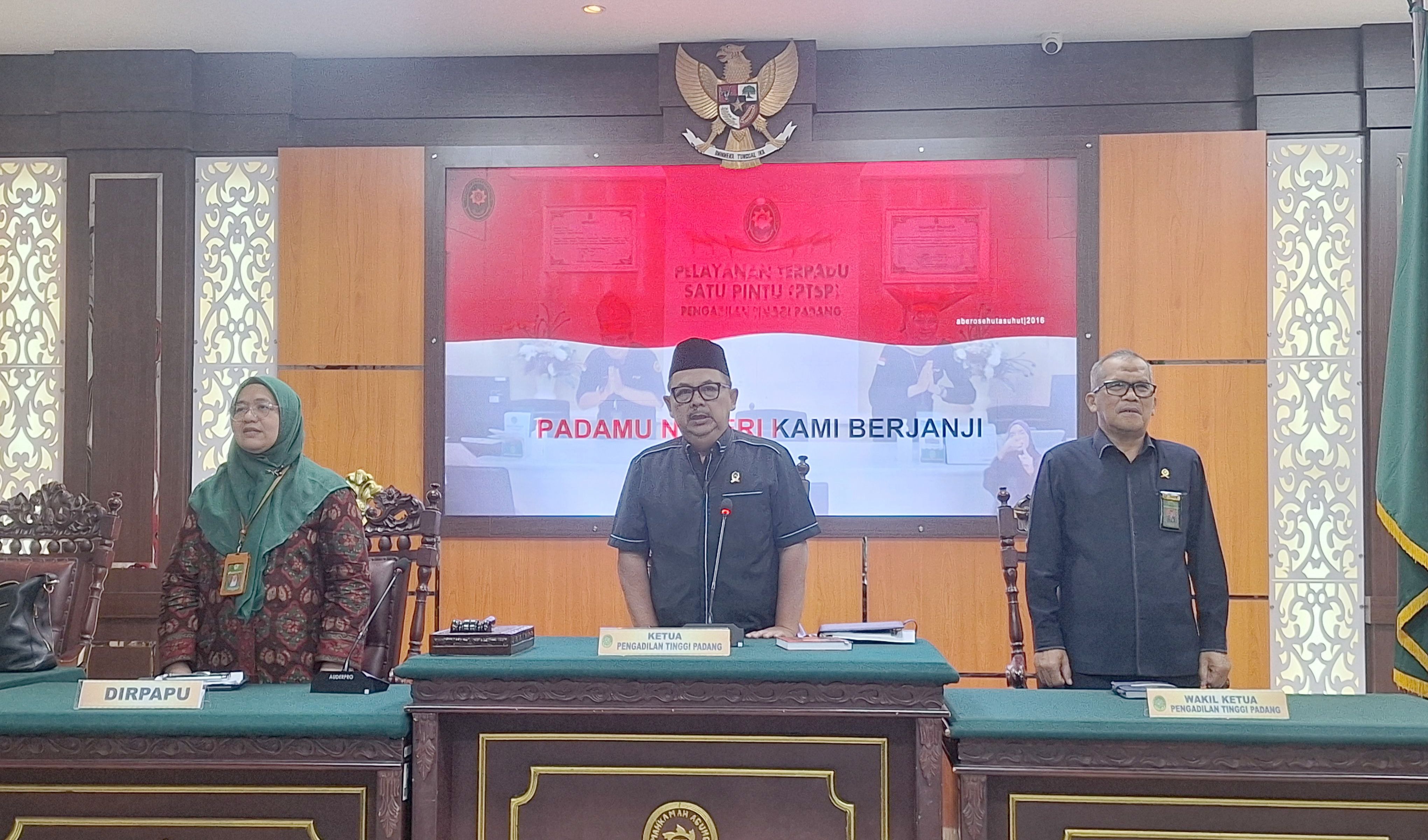 Dengan Asesmen AMPUH, Pengadilan Tinggi Padang dan Pengadilan Negeri Padang Terus Berbenah dan Menjadi Lebih Melayani
